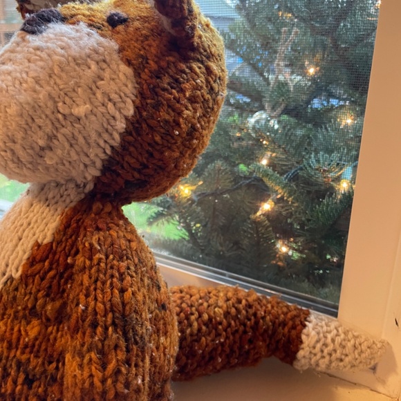 Used- The simple folk wool handmade large fox stuffed animal - Picture 4 of 5